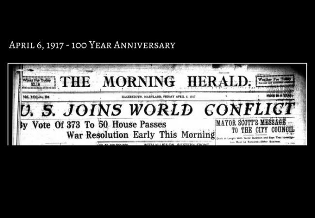 US Declares war on Germany - 100 Year Anniversary